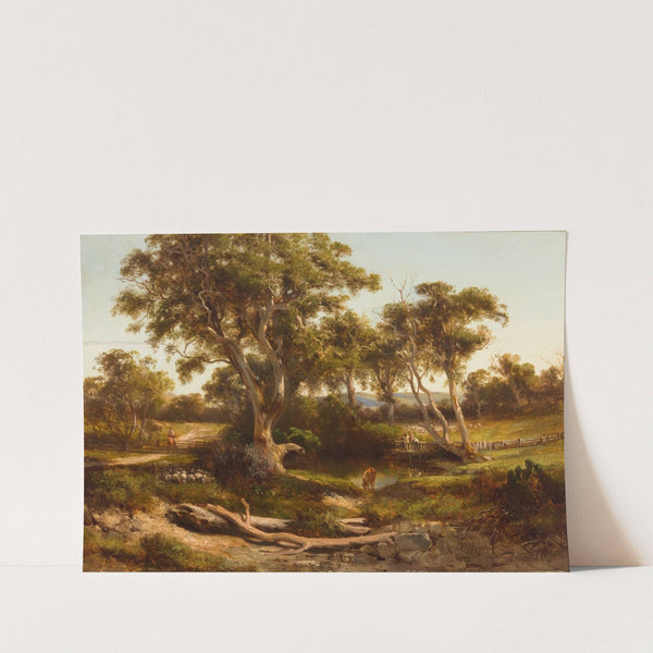 Sheep wash in the western district by Louis Buvelot