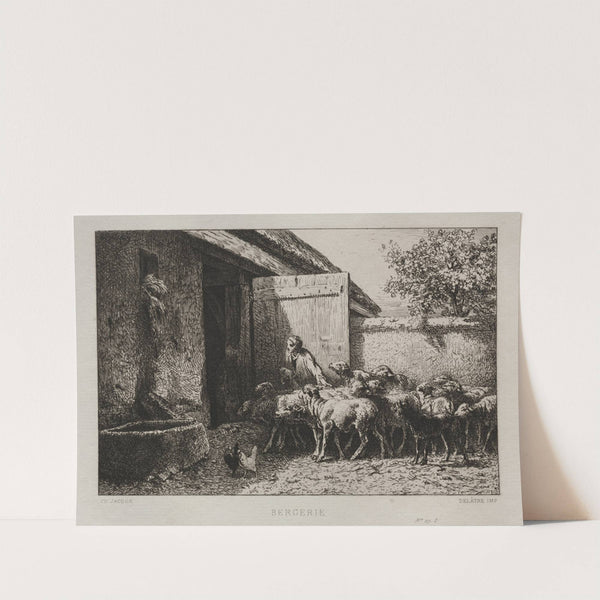 Sheepfold (1865) by Charles Emile Jacque