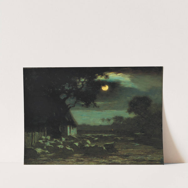 Sheepyard, Moonlight by Horatio Walker