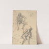 Sheet of Figure Studies by Pierre Puvis de Chavannes