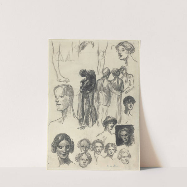 Sheet of Sketches by Théophile Alexandre Steinlen