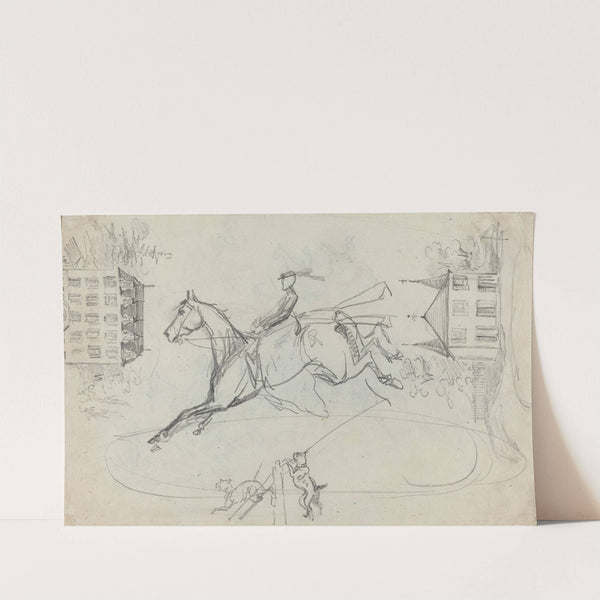 Sheet of Sketches by Henri de Toulouse-Lautrec