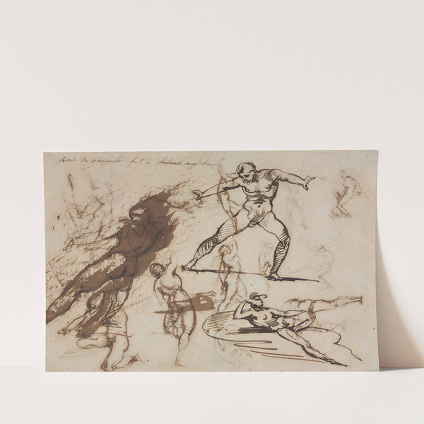 Sheet of Sketches (recto) by Théodore Géricault