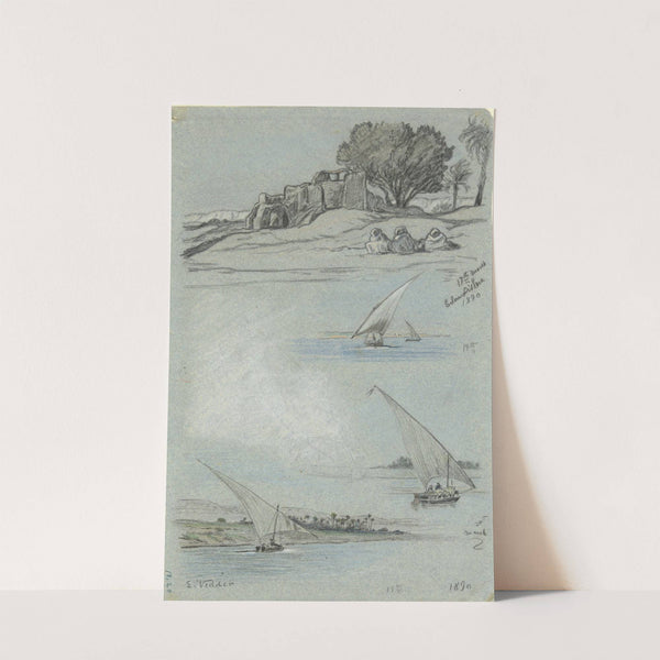 Sheet of Studies (1890) by Elihu Vedder