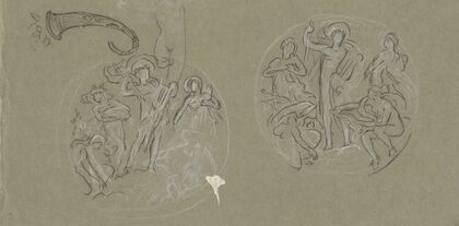 Sheet of studies for Huntington Ceiling