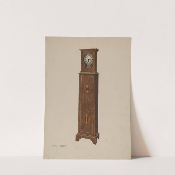 Shelf Clock by Ulrich Fischer