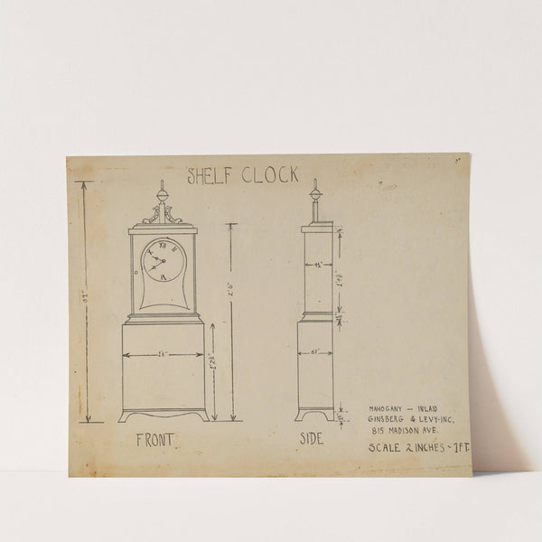 Shelf Clock by Bernard Gussow