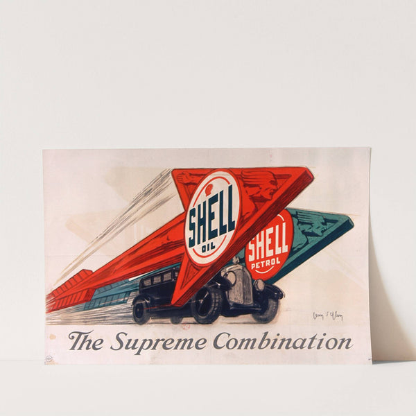 Shell oil – Shell petrol – The supreme combination (1925) by Jean d'''Ylen