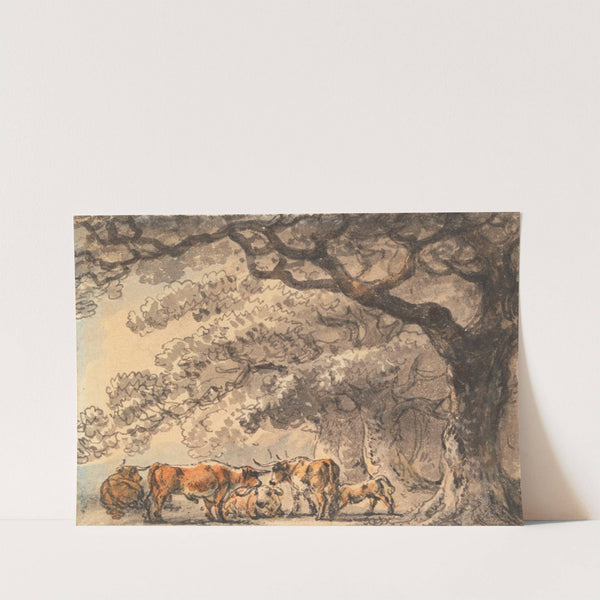 Shelter for Cattle by Julius Caesar Ibbetson