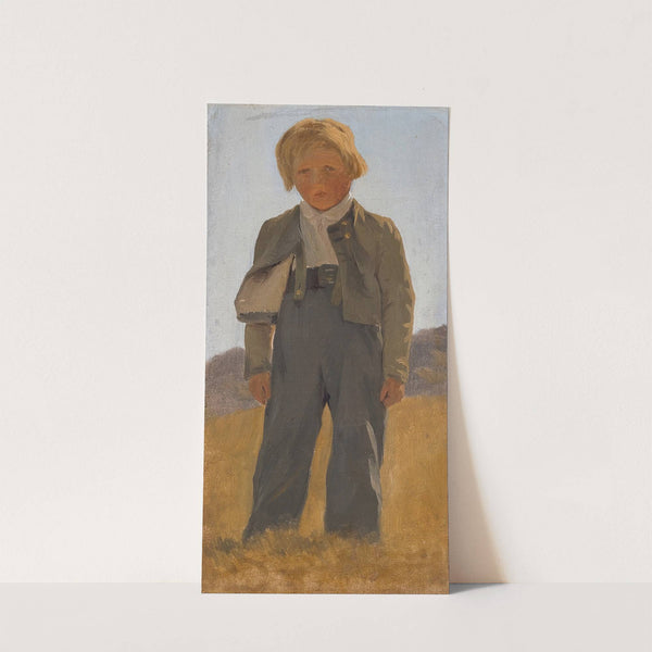 Shepard boy. Study by Carlo Dalgas