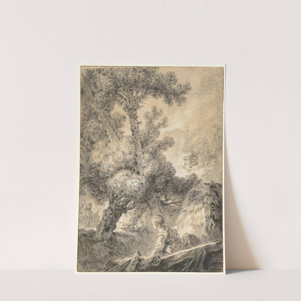 Shepherd and Shepherdess in a Bucolic Landscape by Jean-Baptiste Huet