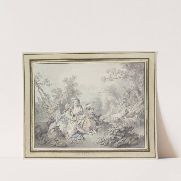 Shepherd Scene by Jean-Baptiste Huet