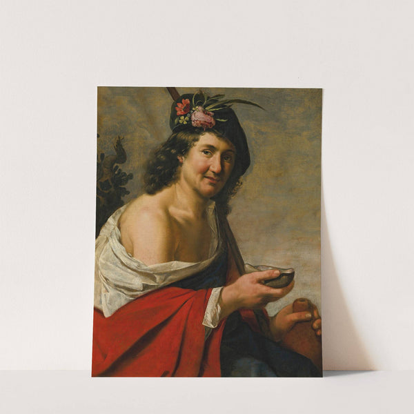 Shepherd With A Drinking Bowl, Possibly Daifilo by Jan Van Bijlert