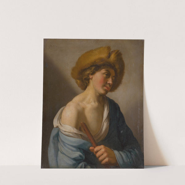 Shepherd with a Flute by Anonymous