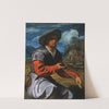 Shepherd with a Flute by Giovanni Girolamo Savoldo