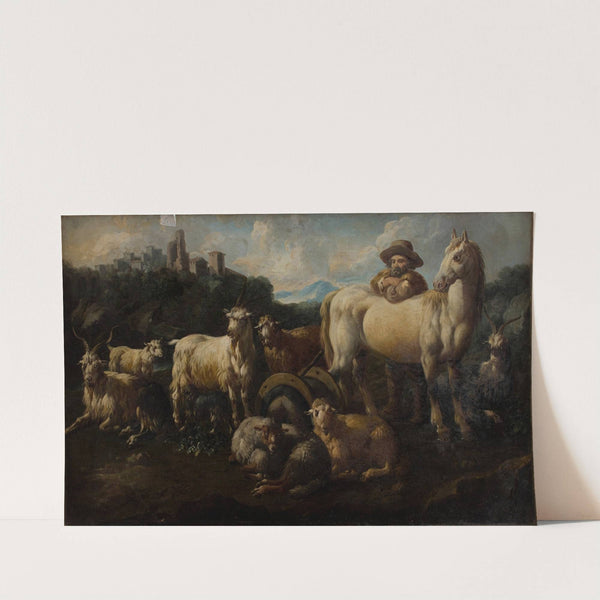 Shepherd with Animals by Jacob Roo