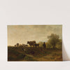 Shepherd with cattle (1867) by Friedrich Voltz
