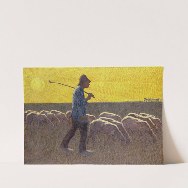 Shepherd with Sheep by Cornelis Albert van Assendelft