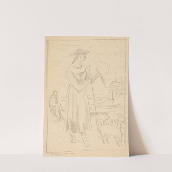 Shepherdess (1915) by Zygmunt Waliszewski