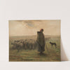 Shepherdess and Her Flock by Jean-François Millet