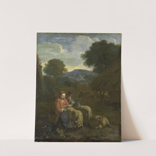 Shepherdess Reading by Simon van der Does