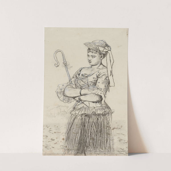 Shepherdess (c. 1878) by Winslow Homer
