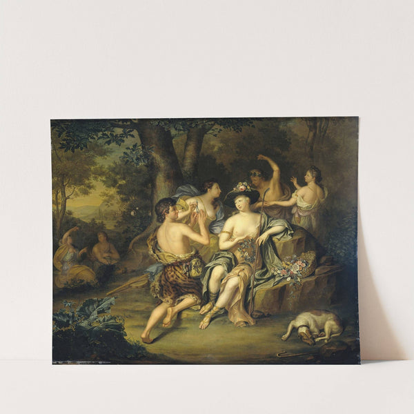 Shepherds and Shepherdesses in a Landscape (1735) by Hieronymus van der Mij