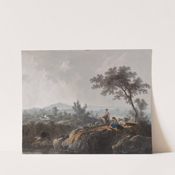 Shepherds in a Landscape (1779) by Jean-Baptiste Pillement
