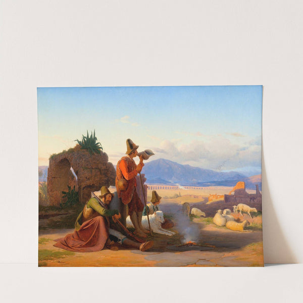 Shepherds in the Roman Campagna by Jørgen Sonne