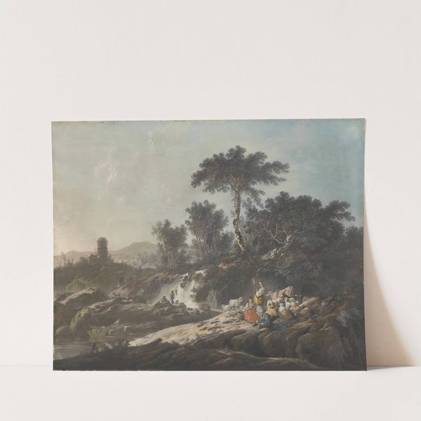 Shepherds Resting by a Stream by Jean-Baptiste Pillement