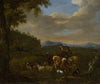 Shepherds with Cows, Sheep and Goats