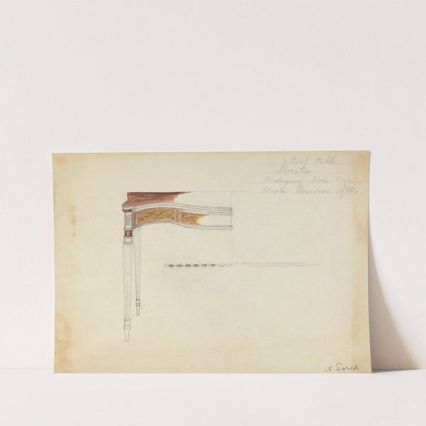 Sheraton Card Table by Nicholas Gorid