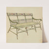 Sheraton Painted Three-Back Settee by American 20th Century