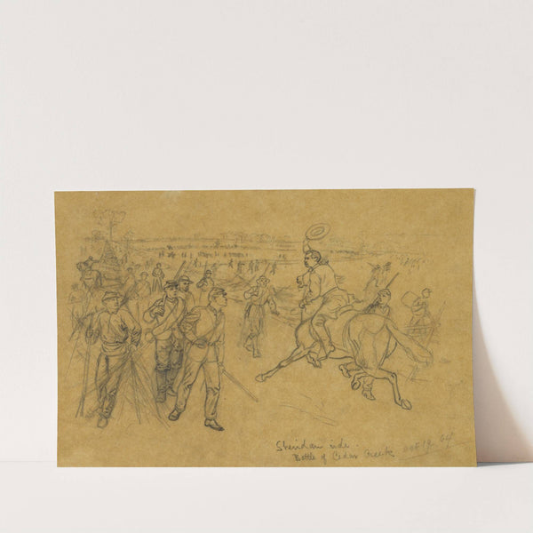 Sheridan's Ride. Battle of Cedar Creek by Alfred Rudolph Waud