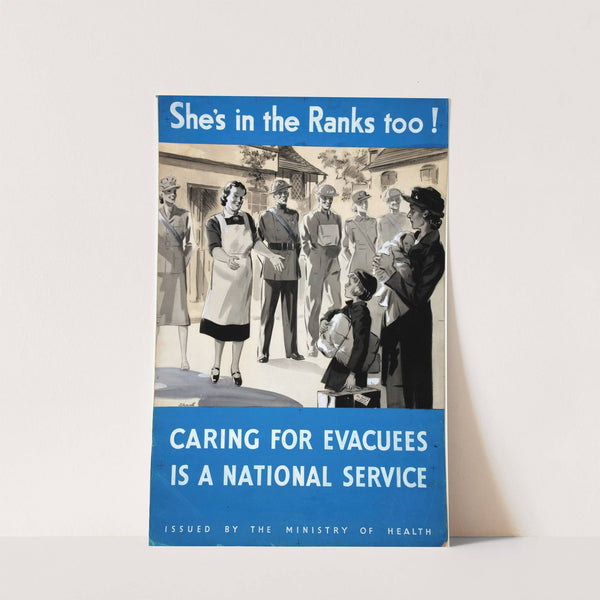 She's in the Ranks too! Caring for evacuees is a national service by Showell