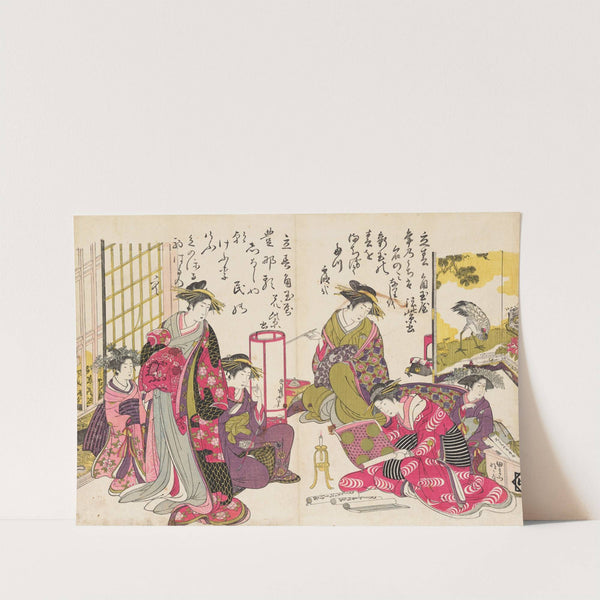 Shin bijin awase jihitsu kagami, Pl.4 by Santō Kyōden