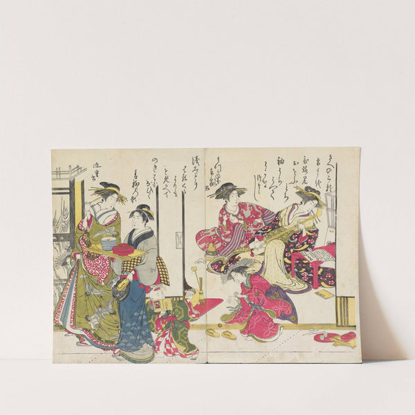 Shin bijin awase jihitsu kagami, Pl.6 by Santō Kyōden