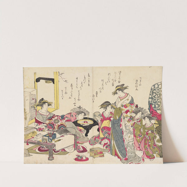 Shin bijin awase jihitsu kagami, Pl.7 by Santō Kyōden