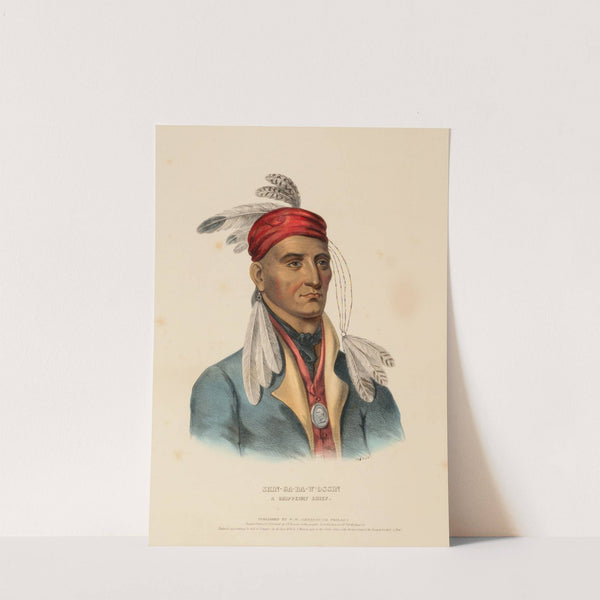 Shin-Ga-Ba-W’Ossin. A Chippeway Chief (1838) by Charles Bird King