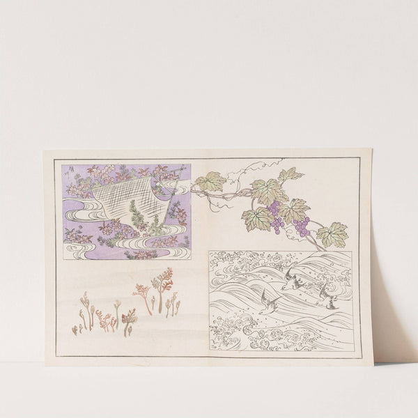 Shinsen moyō no shiori, Pl.13 by Rokkaku Shisui