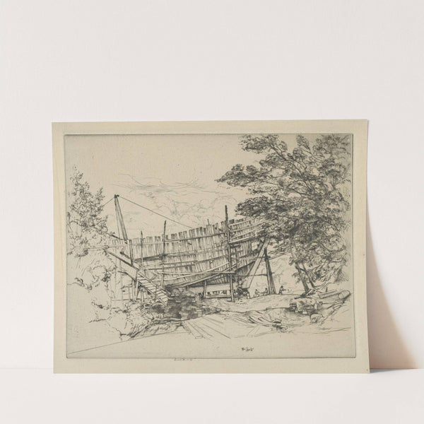 Ship Building (1900-1925) by Ernest Haskell