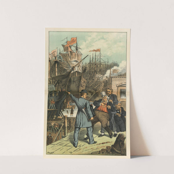 'Ship-building for repairs' by Bernhard Gillam