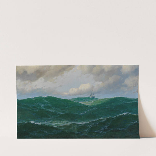 Ship on Rough Seas by Max Jensen