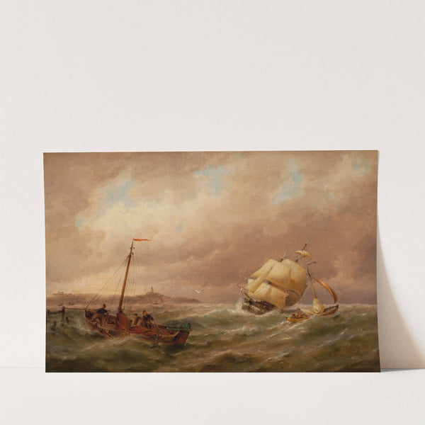 Shipping in the Harbor by Pieter Cornelis Dommersen