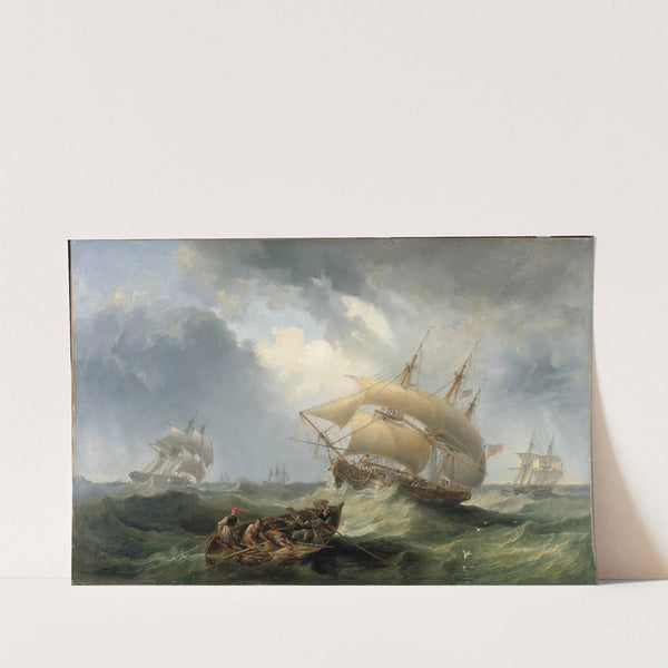 Shipping in the Open Sea by James Wilson Carmichael