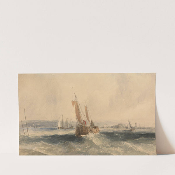 Shipping off the Isle of Wight by Alfred Gomersal Vickers