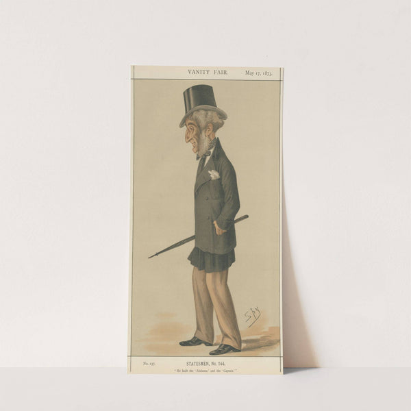 Shipping Officials; ‘He built the Alabama and the Captain’, Mr. John Laird, May 17, 1873 (1873) by Leslie Matthew Ward