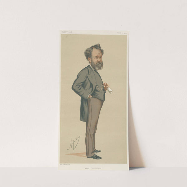 Shipping Officials; ‘Naval Construction’, Mr. Edward James Reed, March 20, 1875 (1875) by Carlo Pellegrini