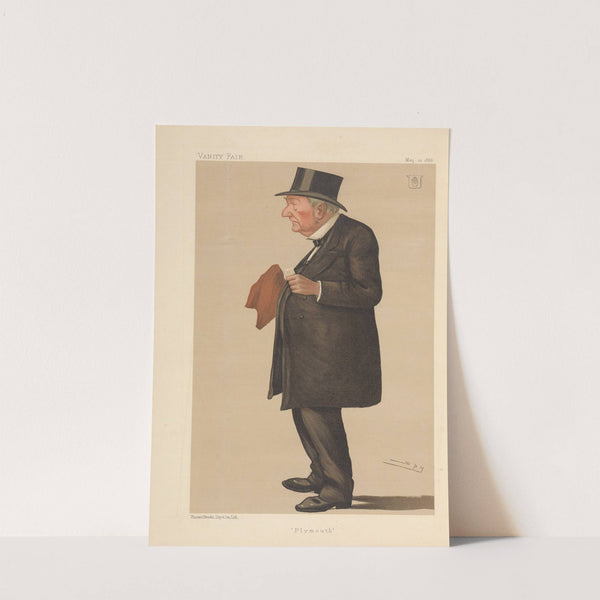 Shipping Officials; ‘Plymouth’, Sir Edward Bates, May 12, 1888 (1888) by Leslie Matthew Ward
