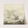 Shipping On A Stormy Sea by Adriaen Cornelisz. van der Salm